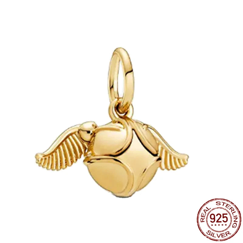 Disney Harry Potter 925 Sterling Silver Charm Bead | Fits Original Bracelet | Women’s DIY Jewelry Gift
