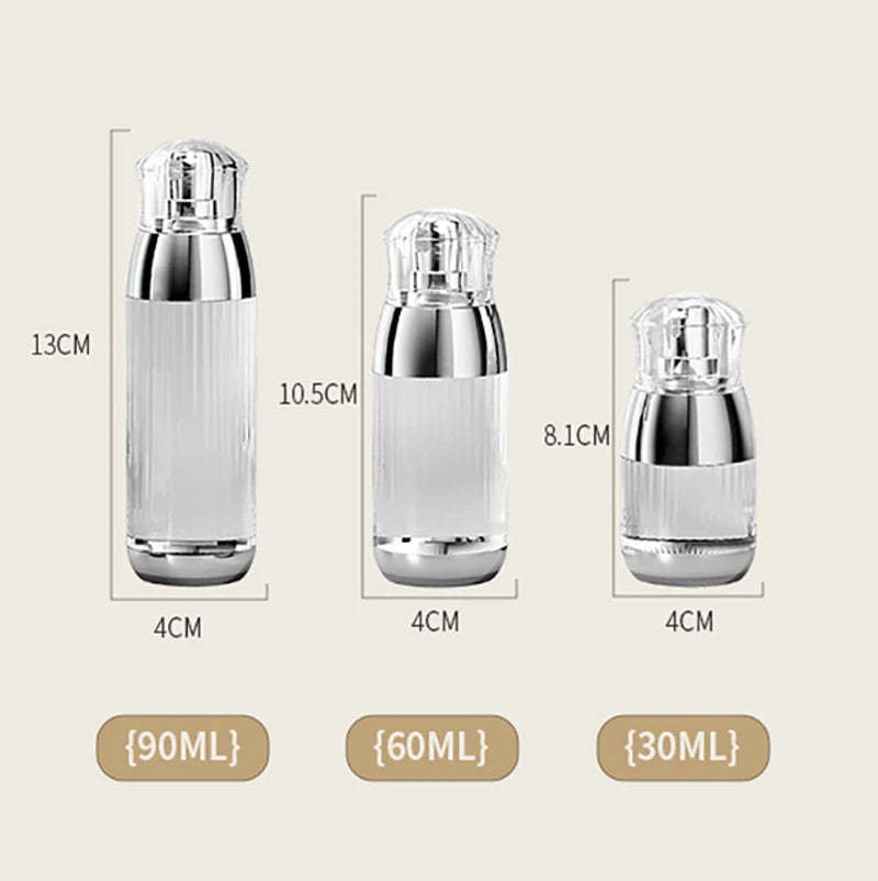 30/60/90ml Travel Portable Spray Bottle – Refillable Transparent Perfume & Cosmetic Atomizer for Women & Men