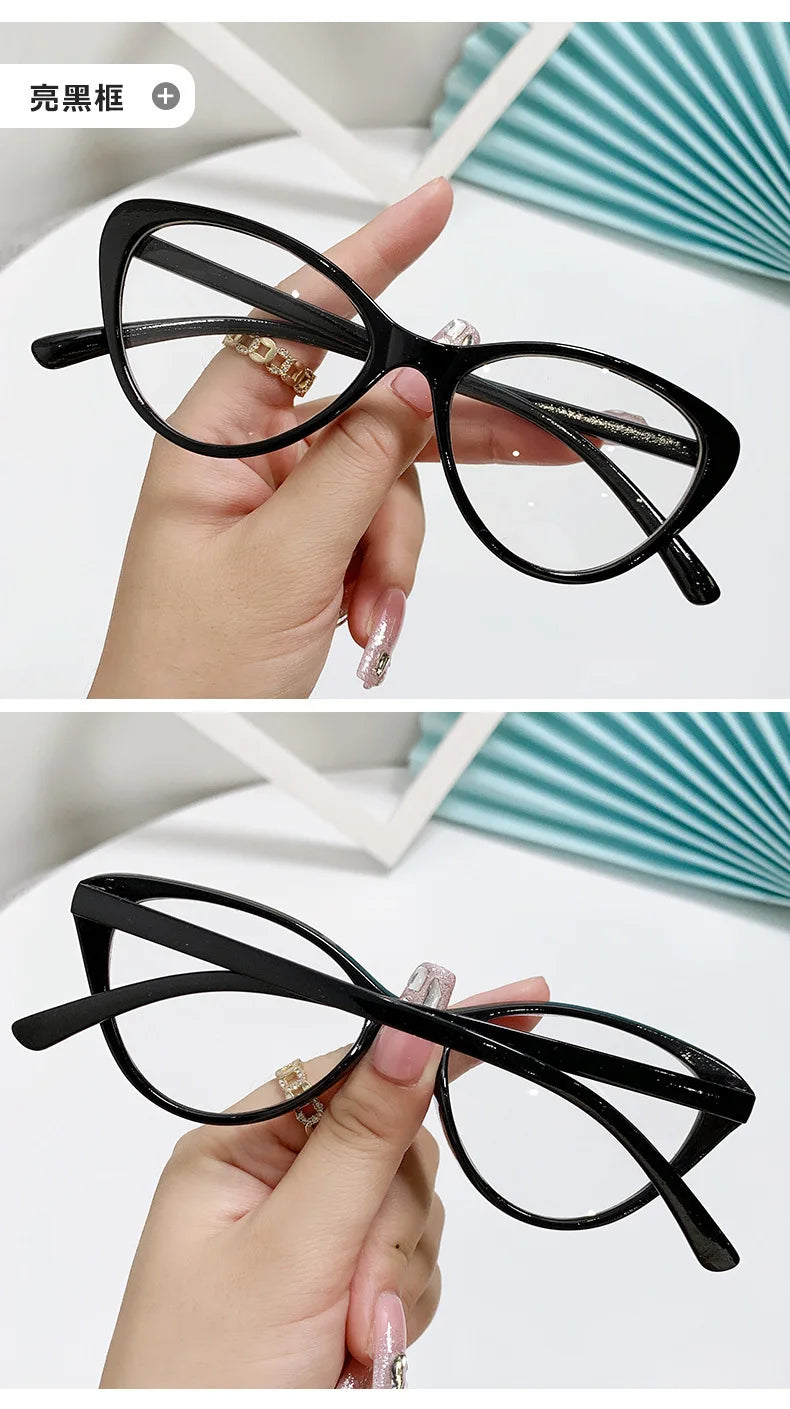 New Fashion Unisex Cat Eye Glasses – Plain Frame Eyewear for Women & Men | Party Decorative Spectacles
