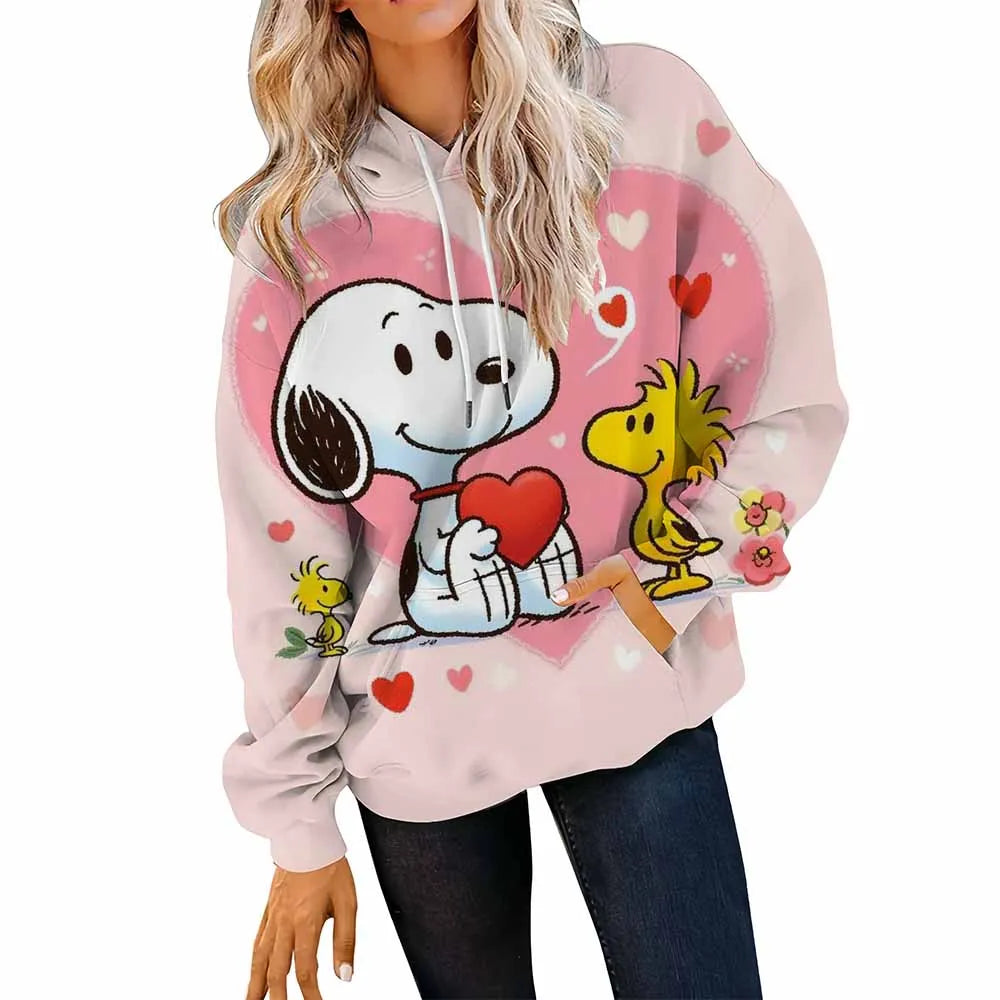 Women’s Disney Stitch Long Sleeve Hoodie – Unisex Round Neck Sweatshirt Y2K 90s Gothic Autumn Winter Pullovers 🐾❄️