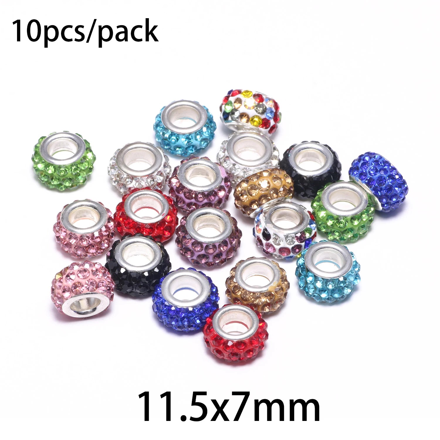 Silicone Spacer Stopper Clip Beads | Murano Crystal Charms | Fit Original Pandora Bracelet & Necklace | DIY Jewelry Making