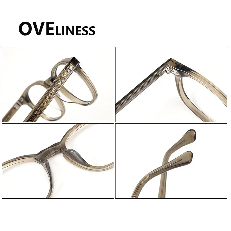 2025 Vintage Round Acetate Glasses 👓 Unisex High-Quality Eyewear