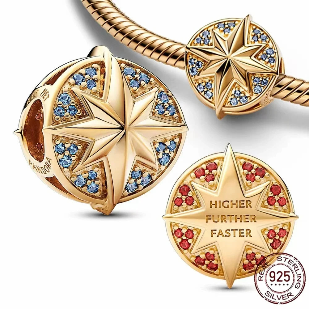 100% 925 Sterling Silver Disney Spider-Man Charm Bead | Fit Original Pandora Bracelet