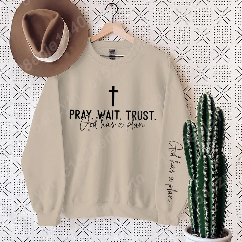 Women’s Uplifting Christian Quote Crewneck Sweatshirt | Oversized Long Sleeve Inspirational Pullover