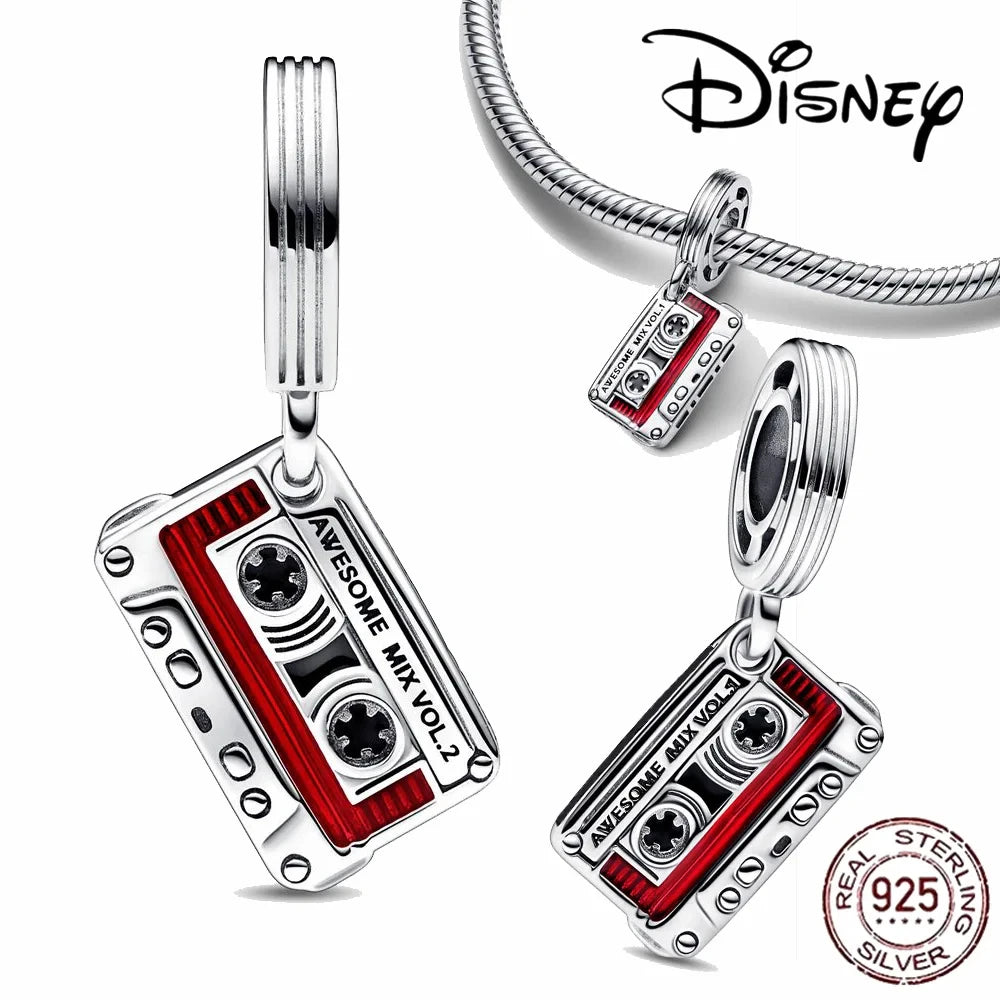 HEROCROSS Disney 925 Sterling Silver Charms | Mickey Mouse, Winnie the Pooh & Stitch Beads Fit Pandora Bracelet