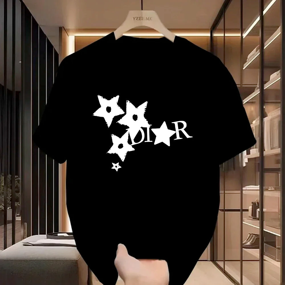 Women’s Casual Harajuku Y2K Designer Luxury T-Shirt | Vintage Trendy Pullover Tee for Ladies