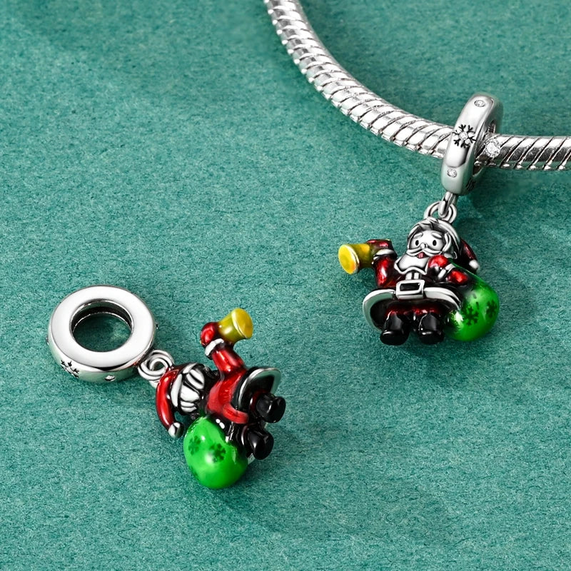 2025 Original 925 Sterling Silver Christmas & Halloween Charms | Santa Claus Snowman Beads Fit Bracelet Pendant Jewelry Gift