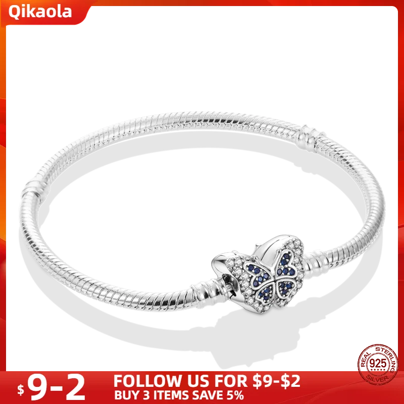 S925 Sterling Silver Snake Bone Chain Bracelet | Pandora Fit DIY Jewelry