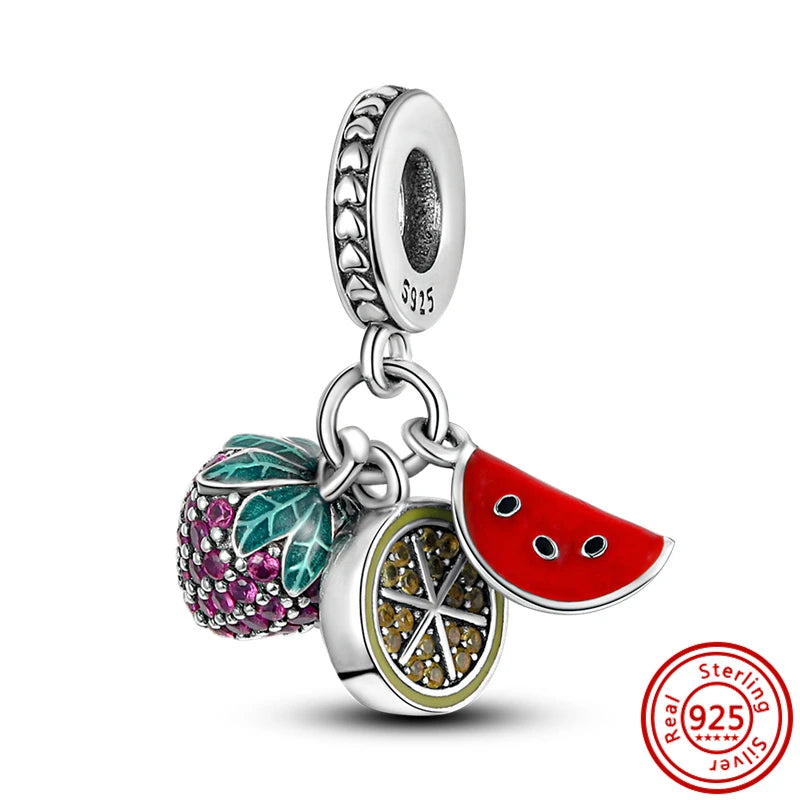 Yellow Hot Series 925 Sterling Silver Sunflower Bee Sun Hat Charms | Fit Original Bracelet DIY Women Jewelry Gift