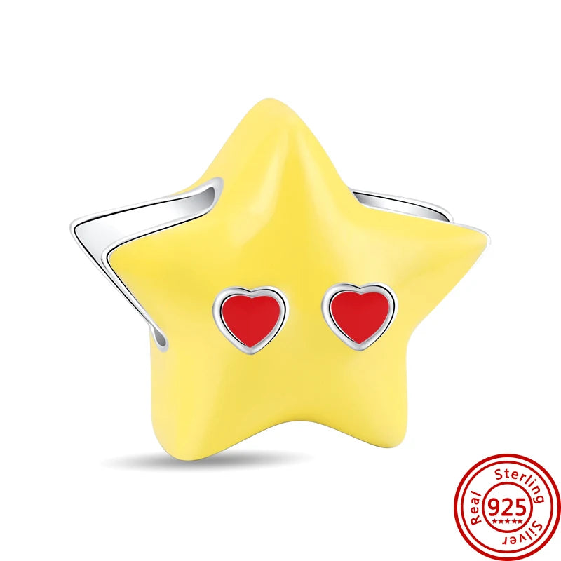 New Plated Gold Sparkling Charm Palace Museum Chicken Cactus Bee Bead | Fit Original 925 Silver Bracelet DIY Jewelry Gift