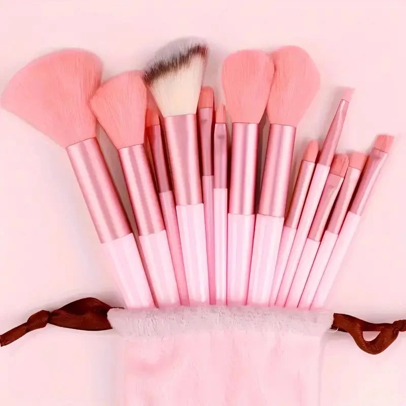 13 / 33pcs Professional Makeup Brush Set with Accessories – Soft Brushes for Combination Skin, Beginner Friendly