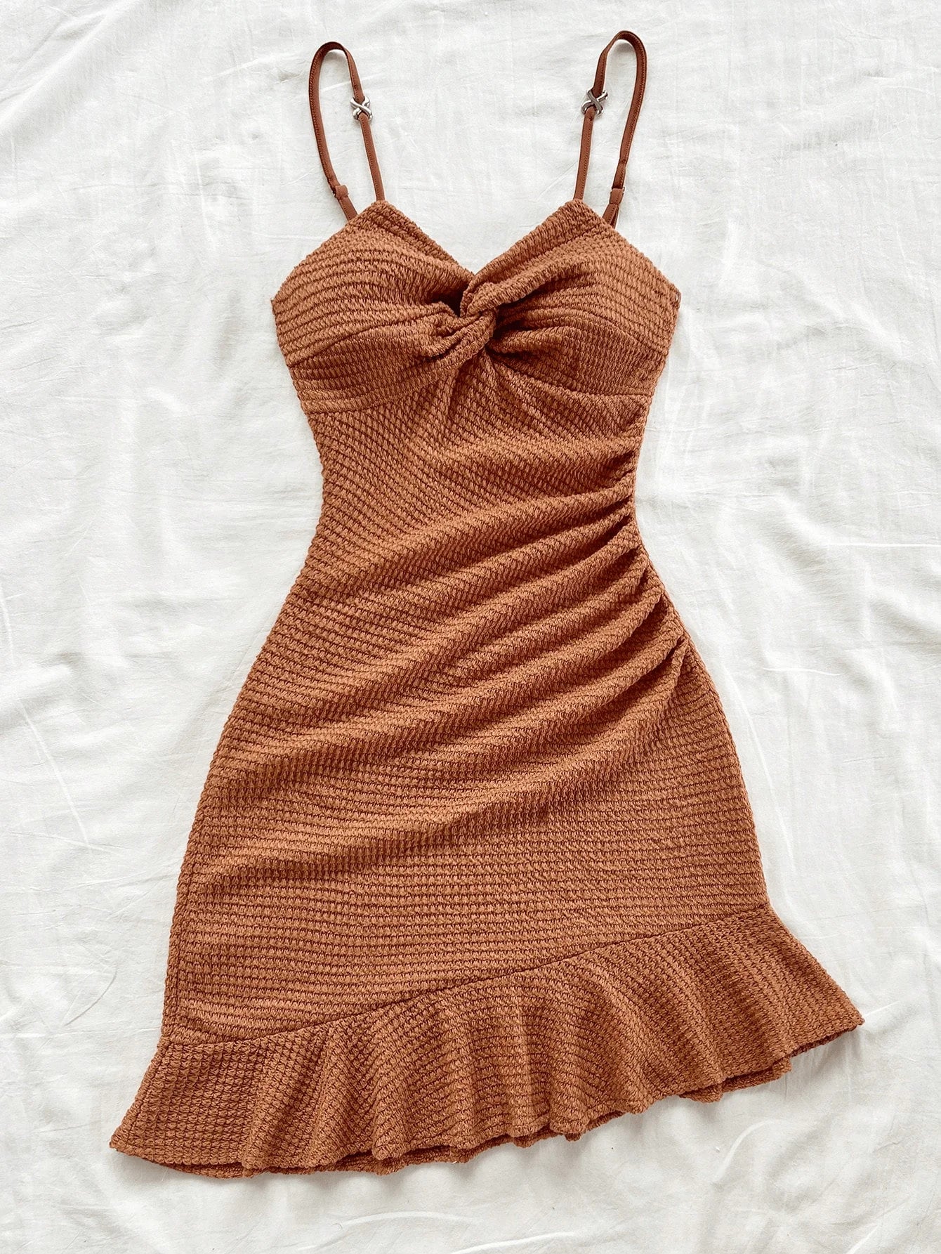 Women’s Sexy Halter Dress – Tight Slimming Ruffled Hip-Hugging Short Dress