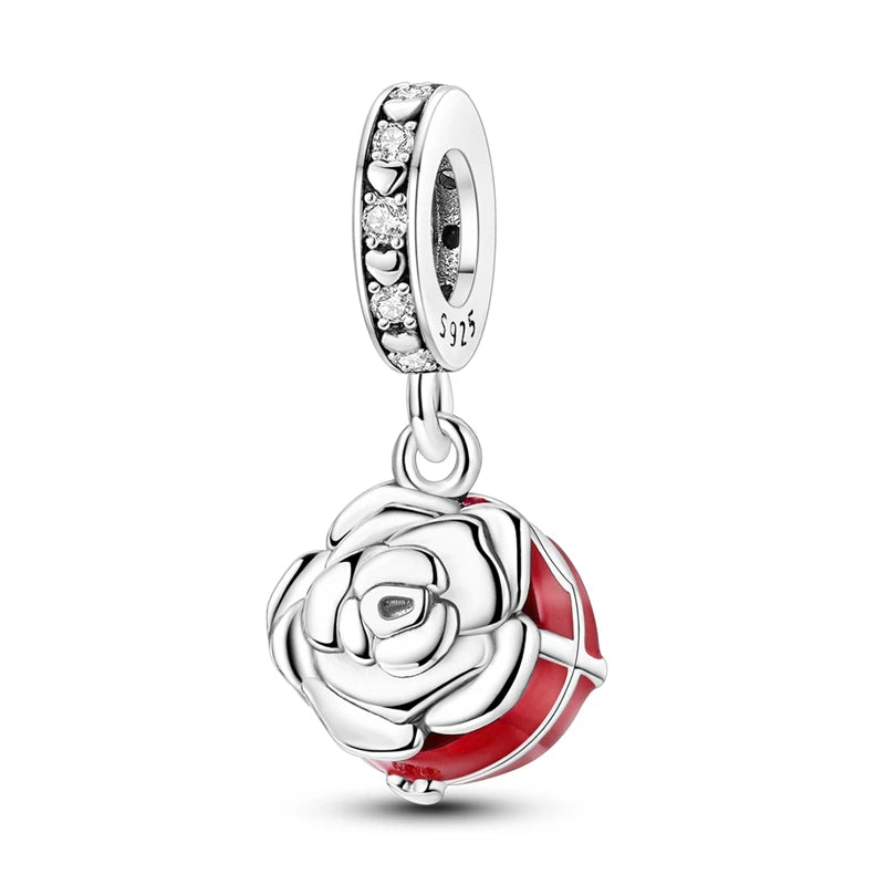 New 925 Sterling Silver Red Series Charm Bead | Original Pendant for Bracelets & Necklaces DIY Jewelry Gift for Women