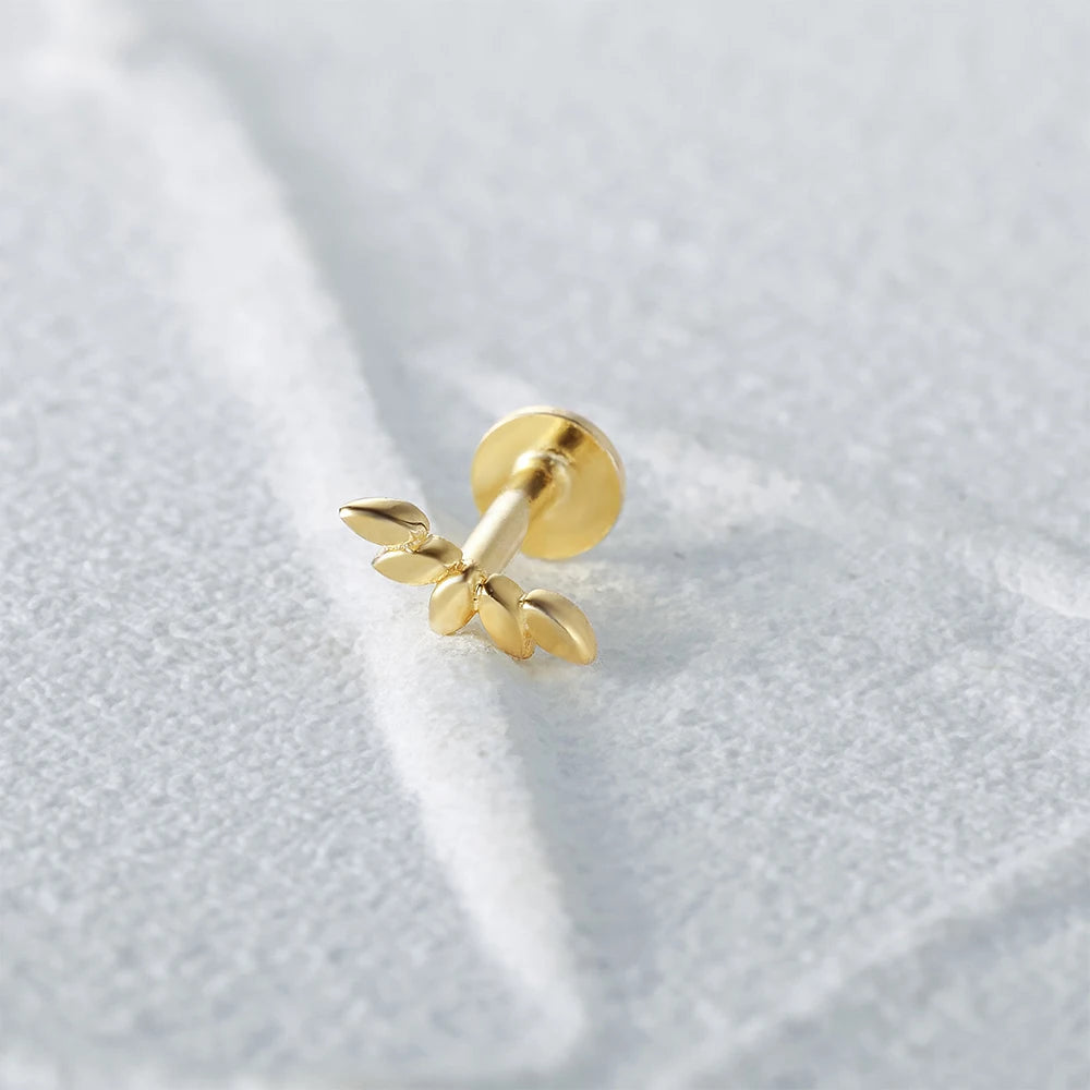 Aide 925 Sterling Silver Geometric Multi Piercing Stud Earrings for Women – K Gold Tassel Elegant Jewelry Gift