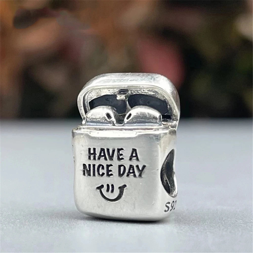 925 Sterling Silver Camera Earphone Watch Charms Beads | DIY Fashion Jewelry for Women Bracelets