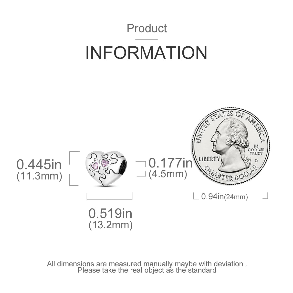 S925 Silver Heart Love Mom Infinity Charm | Dangle Bead Fit Bracelet Jewelry Mother’s Day Gift