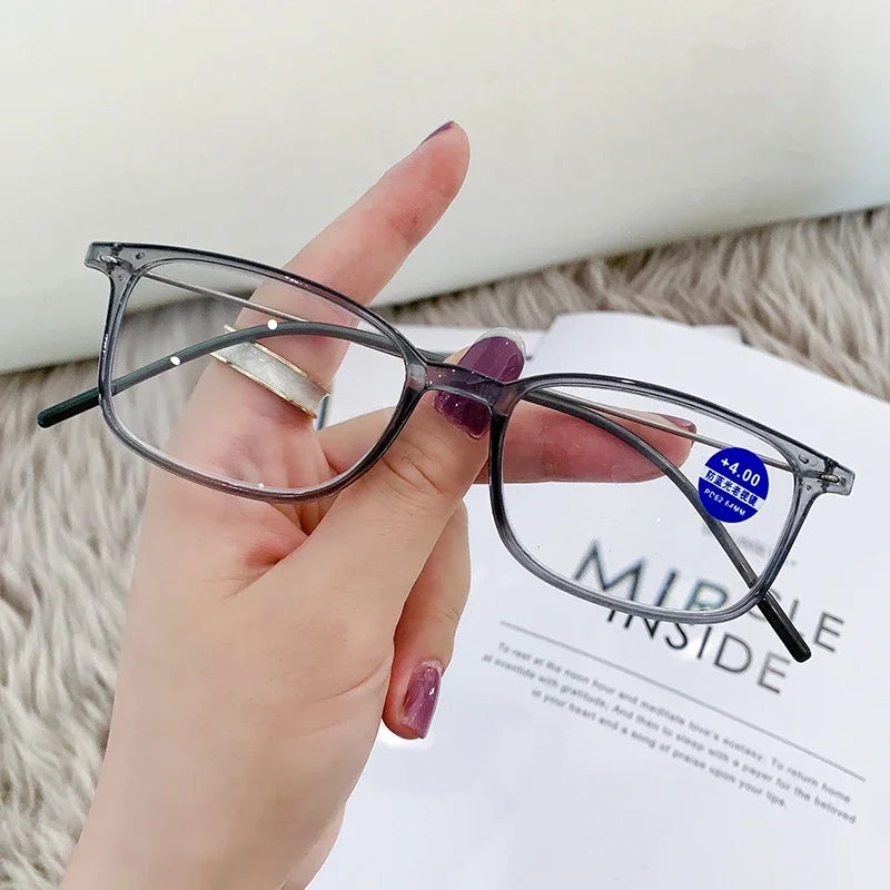 Anti-Blue Light Reading Glasses – Full Frame Square Optical Glasses for Men & Women | Radiation Protection Computer Eyewear
