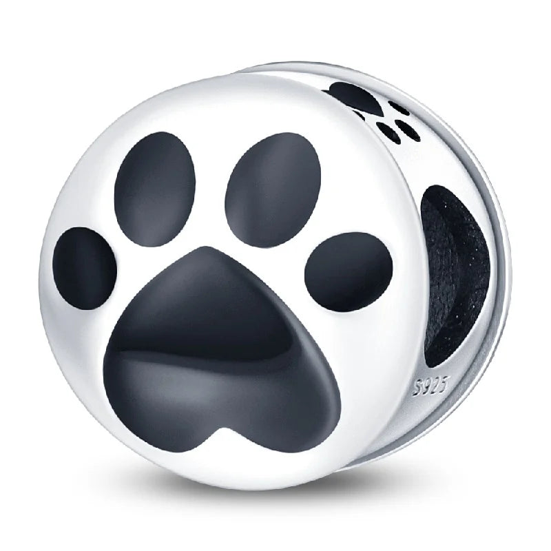 Cute Pet Kitten Puppy Sheep Charms | Fit 925 Original Pandora Bracelets | Colorful Zircon Beads DIY Jewelry Gift