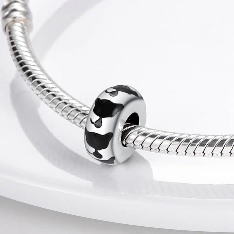 925 Sterling Silver Silicone Spacer Beads & Safety Chain | Clasp Charms Fit Original Pandora 3mm Bracelet – Women’s Jewelry