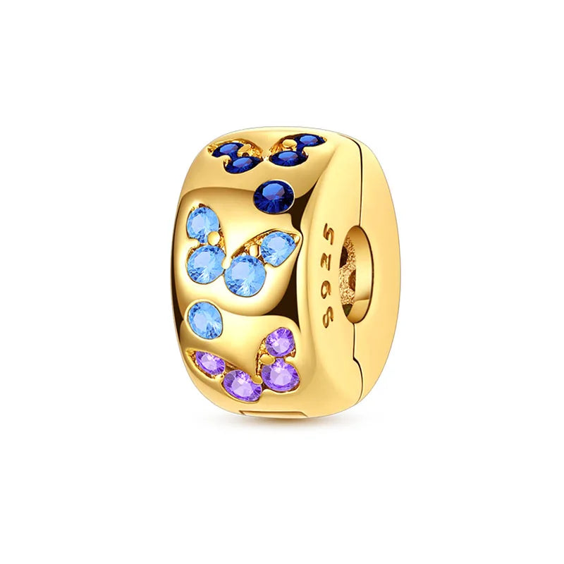 100% 925 Sterling Silver Teddy Bear, Kitten, Puppy & Elephant Luminous Firefly Charms | Sweet Beads Fit Pandora Bracelet Fine Jewelry