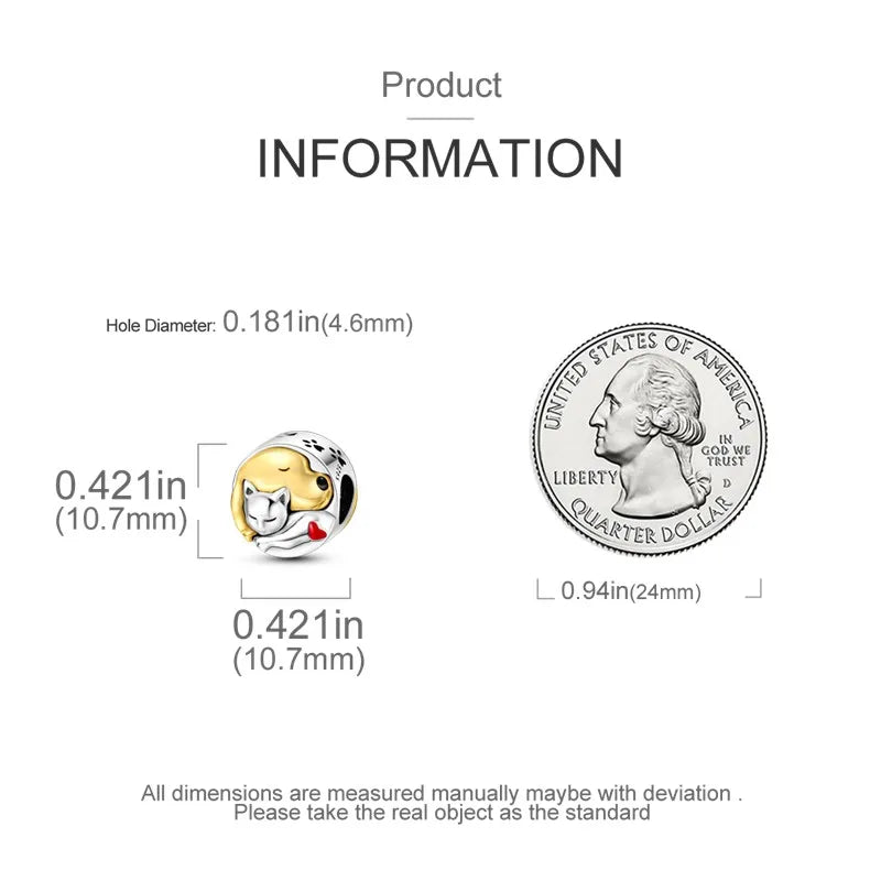 Cat Collection 925 Sterling Silver Charms Bead | Persian Bell & Multifarious Cat Dangle Fit Pandora Bracelet Necklace DIY Jewelry