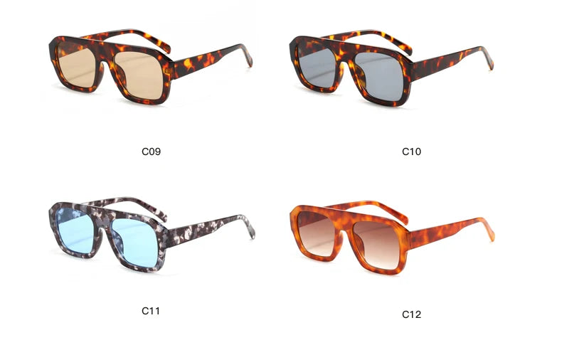 Classic Rectangular Large Frame Sunglasses – Women Fashion New Retro Sun Glasses | INS Eyeglasses Men Unisex