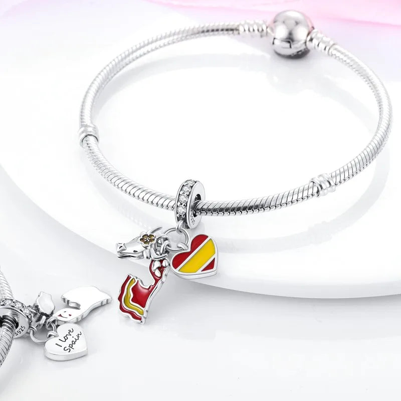 925 Sterling Silver Love Football Cup Charm Beads – Sport, Beer & Travel Pendants Fit Original Pandora Bracelet & Necklace