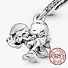 925 Sterling Silver Angel Wings & Swan of Love Heart Charms – Fit Pandora Bracelet DIY Women’s Jewelry Gift