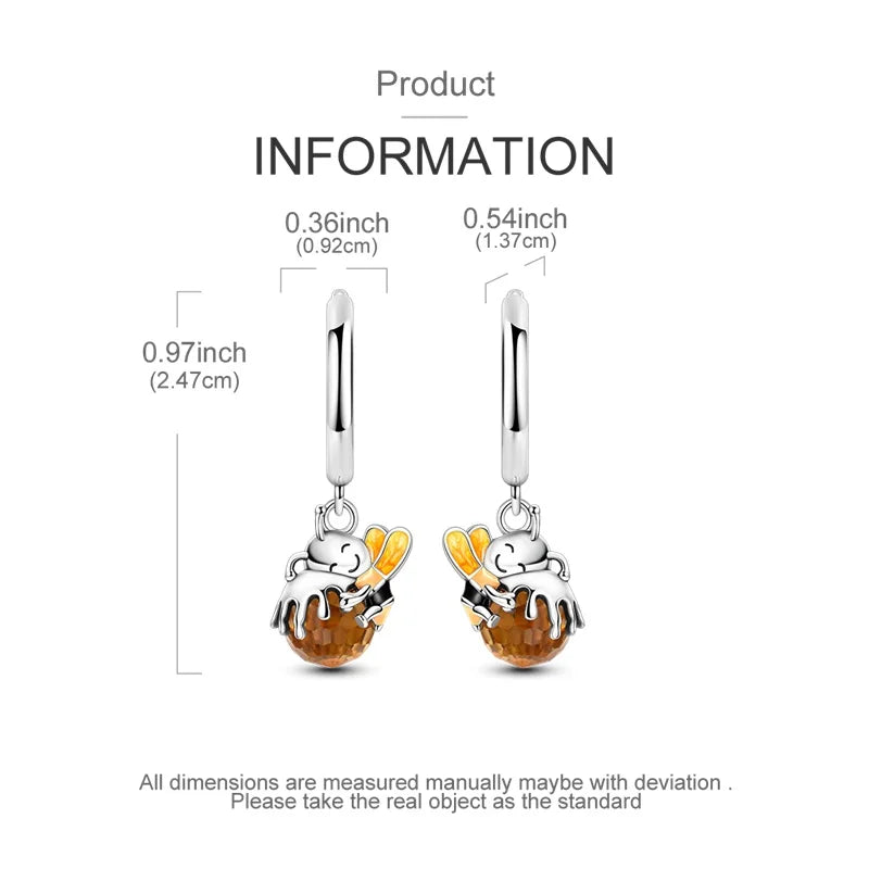 New Original 925 Sterling Silver Sweetheart Bow & Crab Ocean Earrings | Donut Zircon Round Design Women’s Fine Jewelry