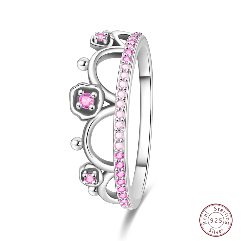 925 Sterling Silver Rings Collection | Bow, Heart, Sun, Moon & Star Zircon Rings for Women Jewelry Gift