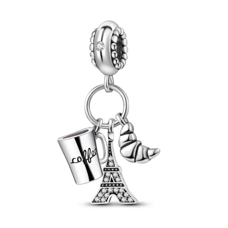 2025 Hot Sale 925 Sterling Silver CZ Pave Mother’s Embrace Dangle Charm | Fit Original Pandora Bracelet DIY Jewelry