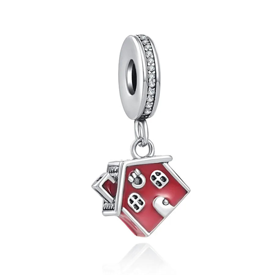 New 925 Sterling Silver Snowman Hedgehog Heart Bead | Fit European Original Bracelet DIY Exquisite Jewelry