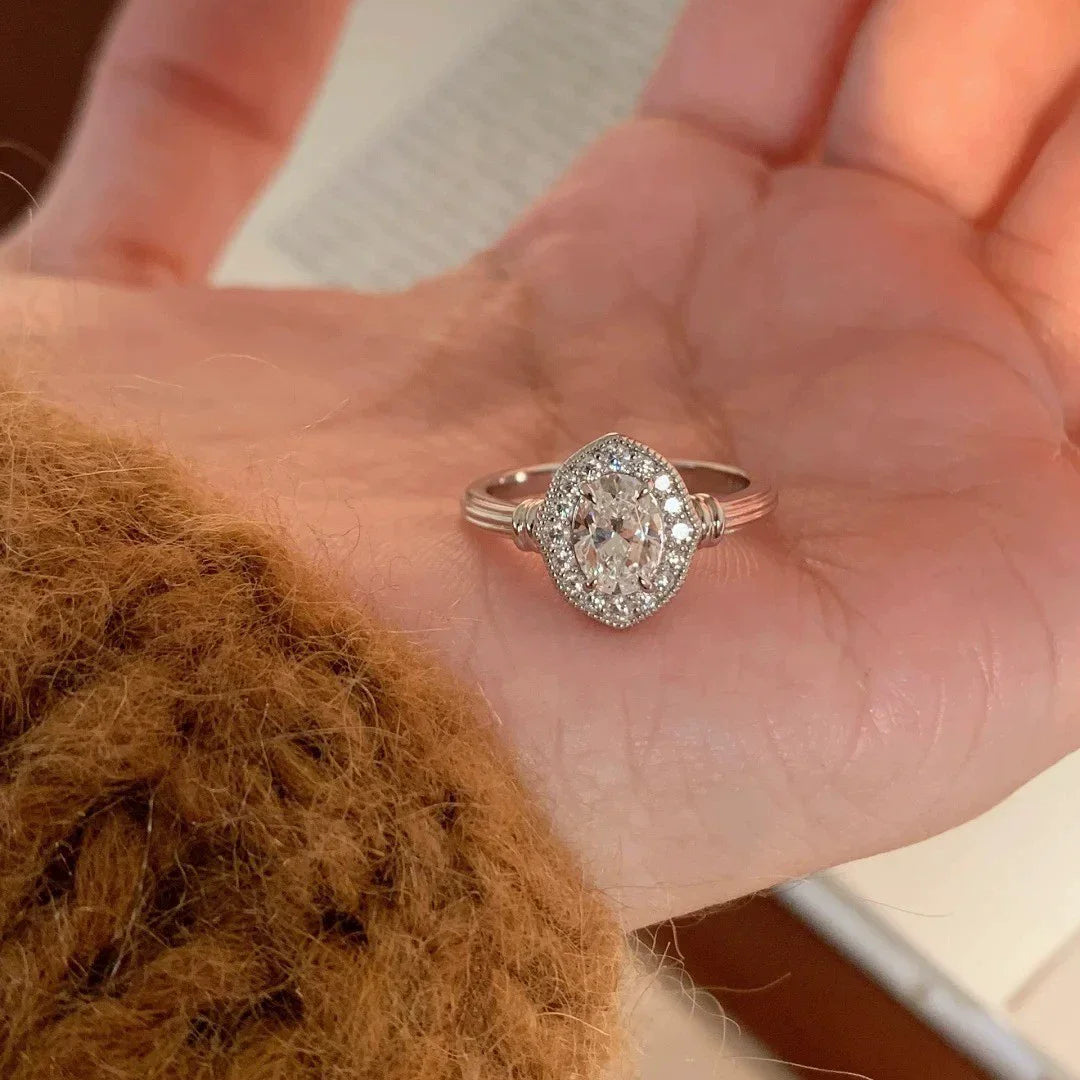 VENTFILLE 925 Sterling Silver Irregular Geometry Ring – Women’s Minimalist Jewelry Gift