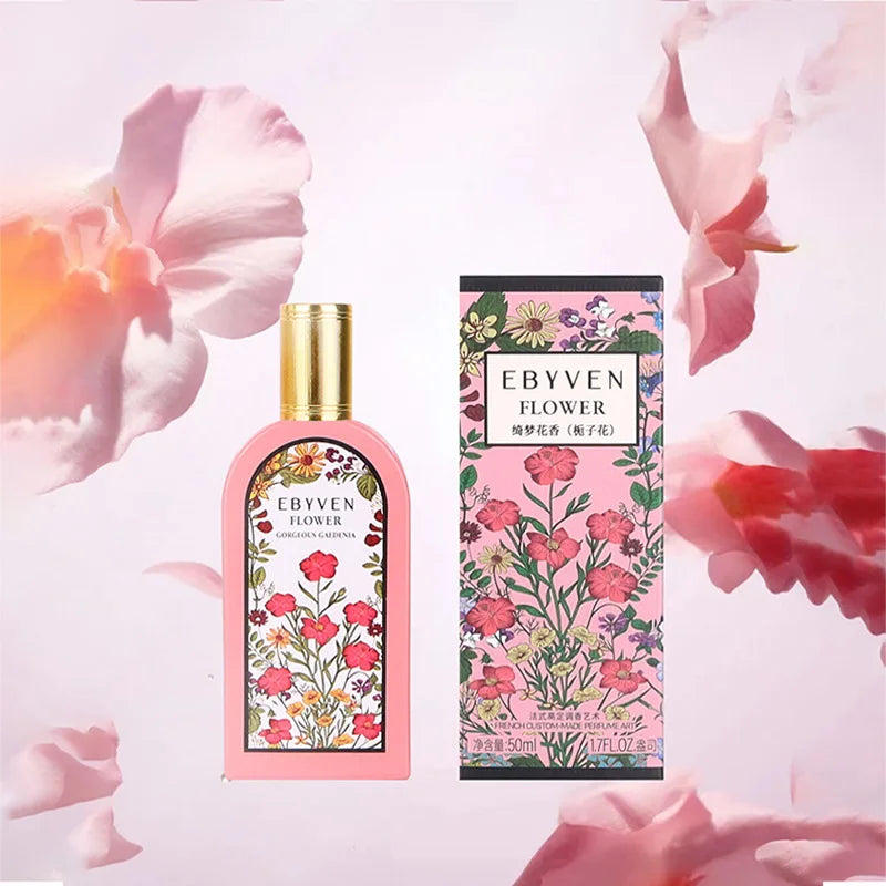 Women's Floral Perfume – Jasmine Gardenia Magnolia Eau de Toilette 50ml | Fresh Natural Long-Lasting Dreamy Floral Fragrance