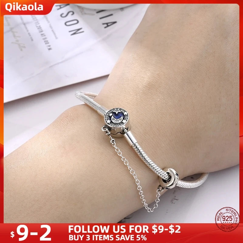 S925 Sterling Silver Snake Bone Chain Bracelet | Pandora Fit DIY Jewelry
