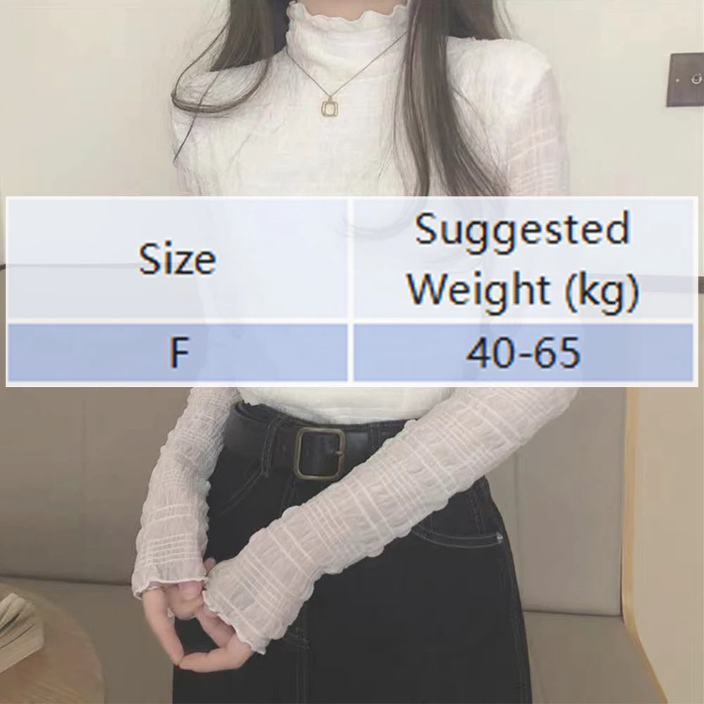 Women’s Half-High Neck Slim Fit Long Sleeve Top – Elegant Casual Thermal Bottoming Shirt