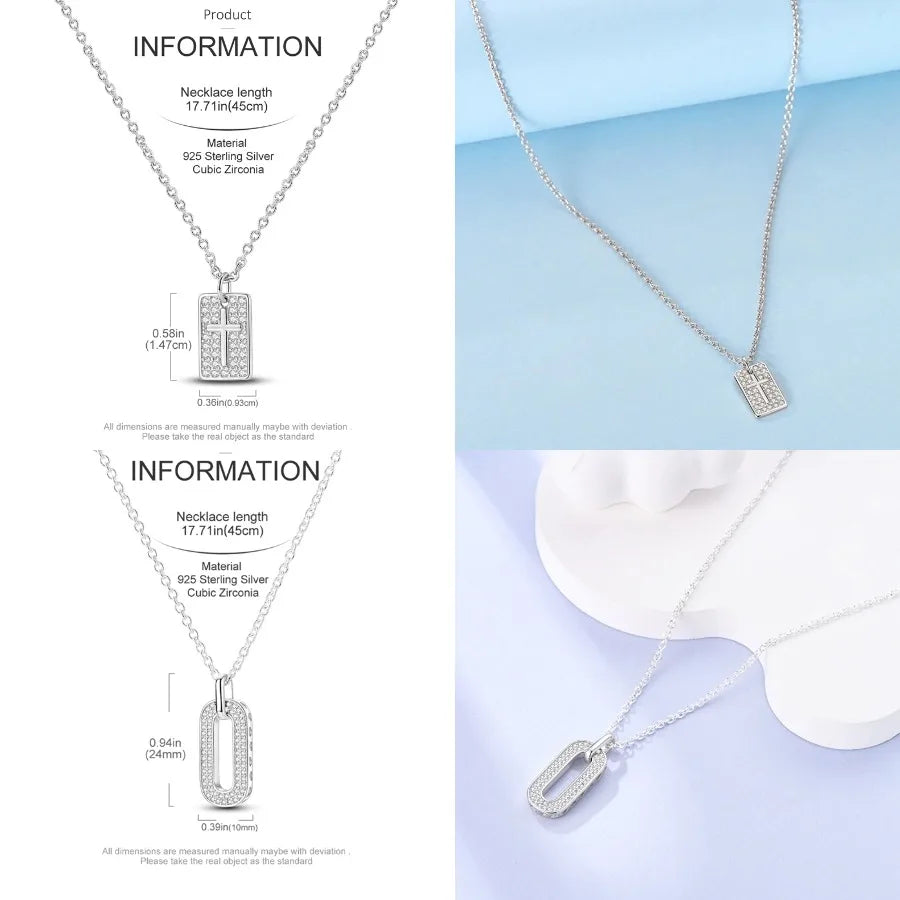 Heart to Heart Necklace 925 Sterling Silver Love Pendant Chain for Women – Wedding & Engagement Fine Jewelry