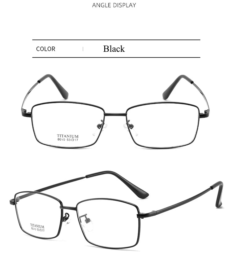 BCLEAR Custom Optical Glasses – Full Rim Classic Square Frame Eyeglasses for Men & Women | Anti-Blue Light Myopia, Presbyopia, Progressive