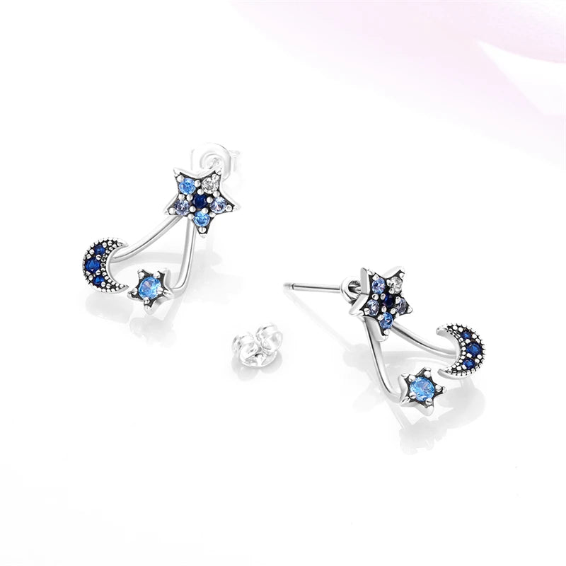 925 Sterling Silver Glowing Starfish & Shell Earrings | Fashion Jewelry for Women