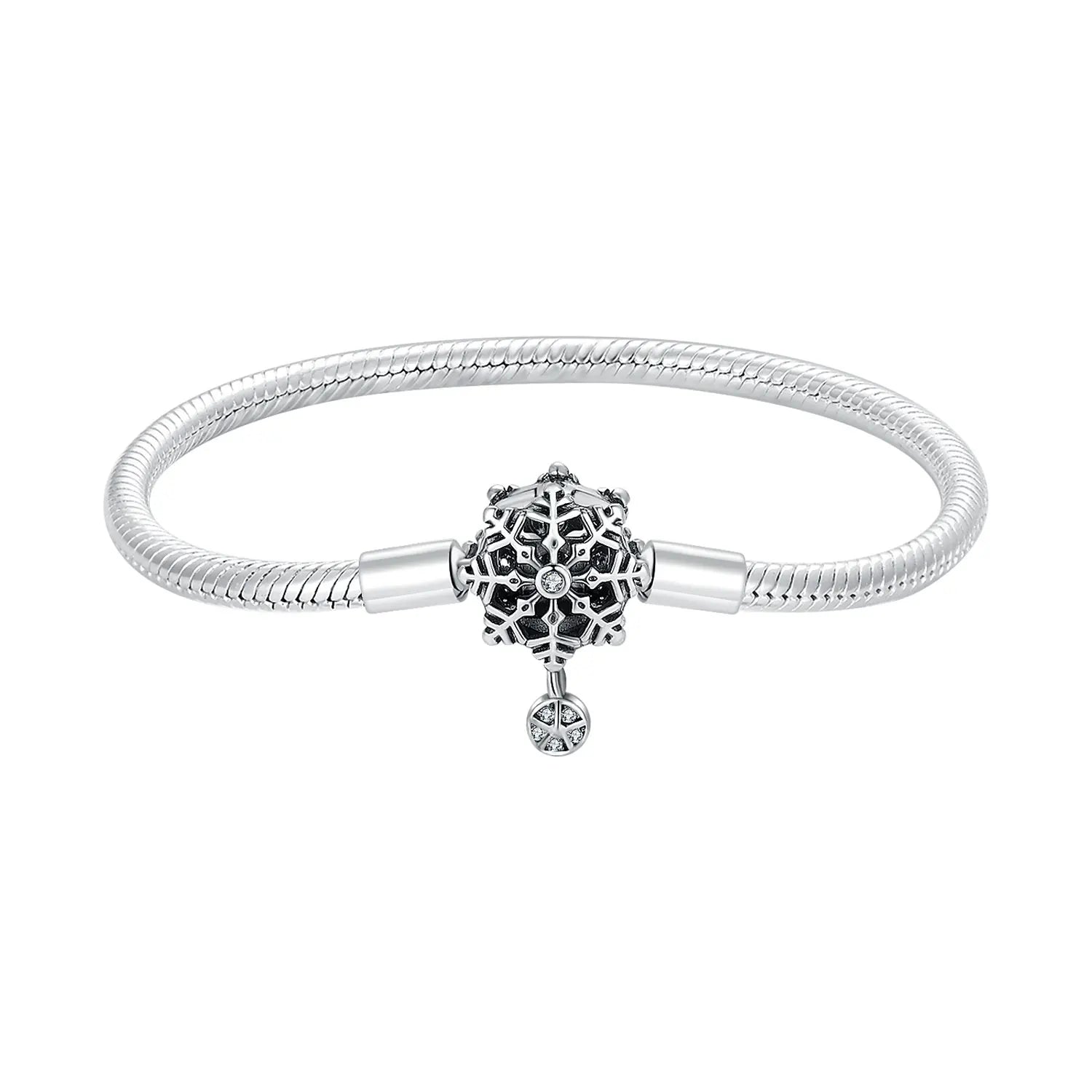 2025 925 Sterling Silver Heart Butterfly Snowflake Dream Catcher Bracelet | Luxurious Women's DIY Jewelry Gift