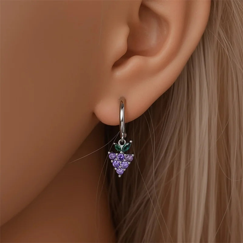 New Original 925 Sterling Silver Sweetheart Bow & Crab Ocean Earrings | Donut Zircon Round Design Women’s Fine Jewelry