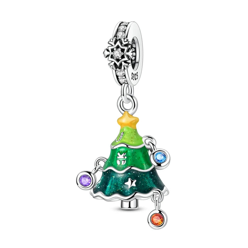 2025 Original 925 Sterling Silver Christmas & Halloween Charms | Santa Claus Snowman Beads Fit Bracelet Pendant Jewelry Gift