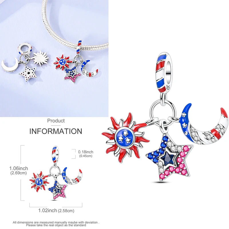 2025 Hot Elk, Dinosaur & Firefly Luminous Dangle Charm Beads | 925 Sterling Silver DIY Bracelet