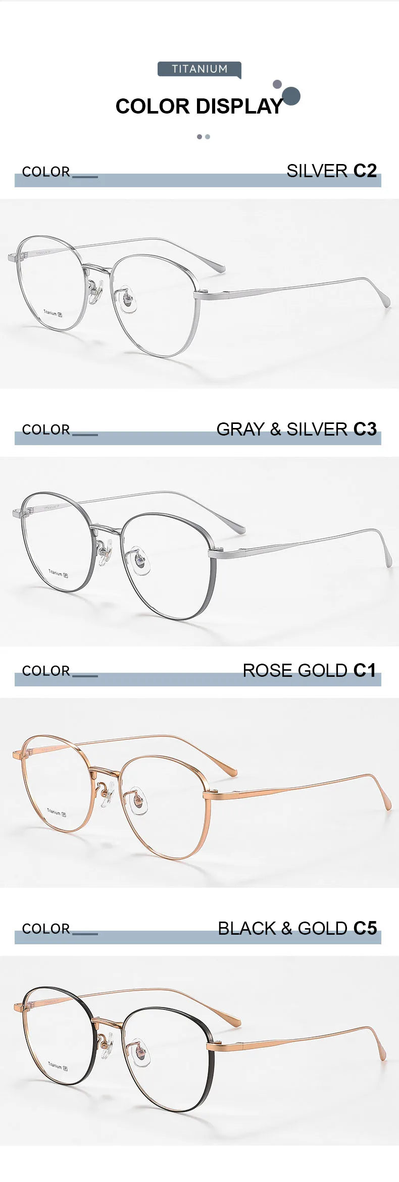 Teens Round Eyewear – Retro Fashion Optical Prescription Glasses for Students Boys & Girls