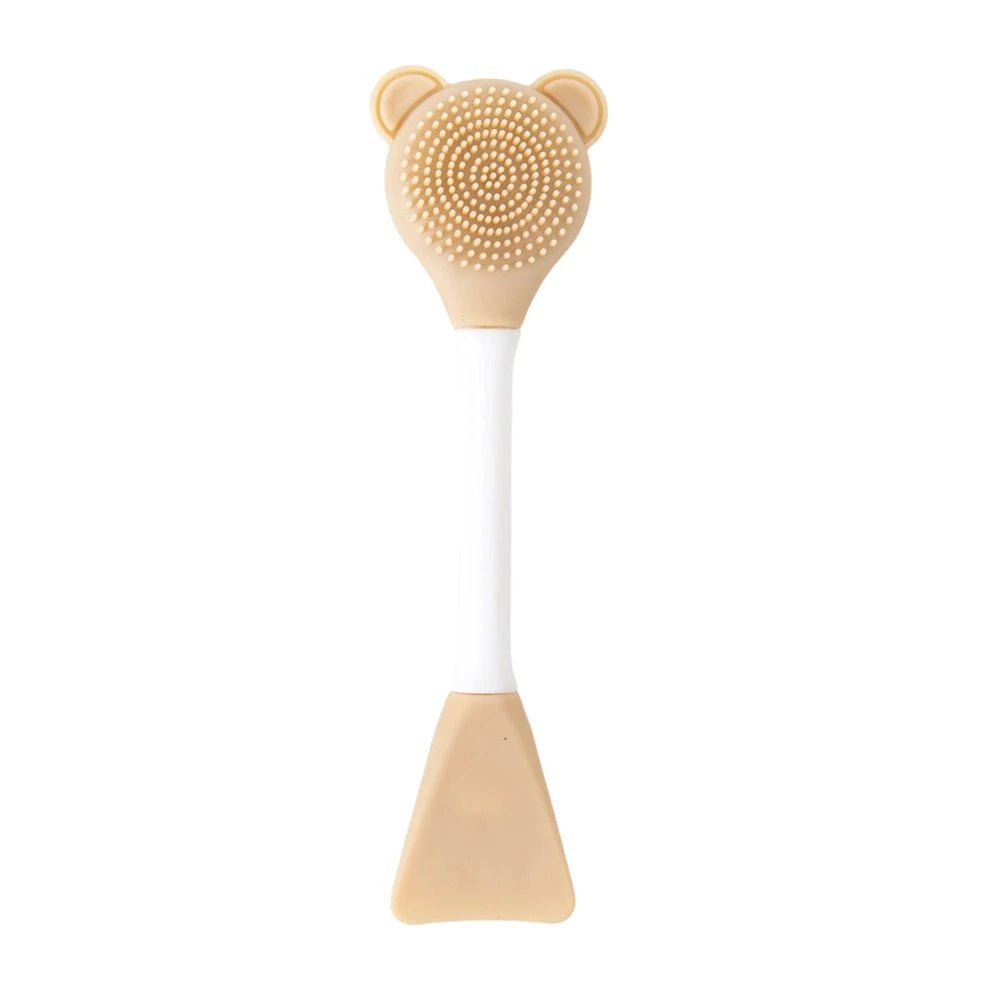 2-in-1 Facial Cleaning Silicone Brush & Mask Applicator – Skincare Spa Wash Tool