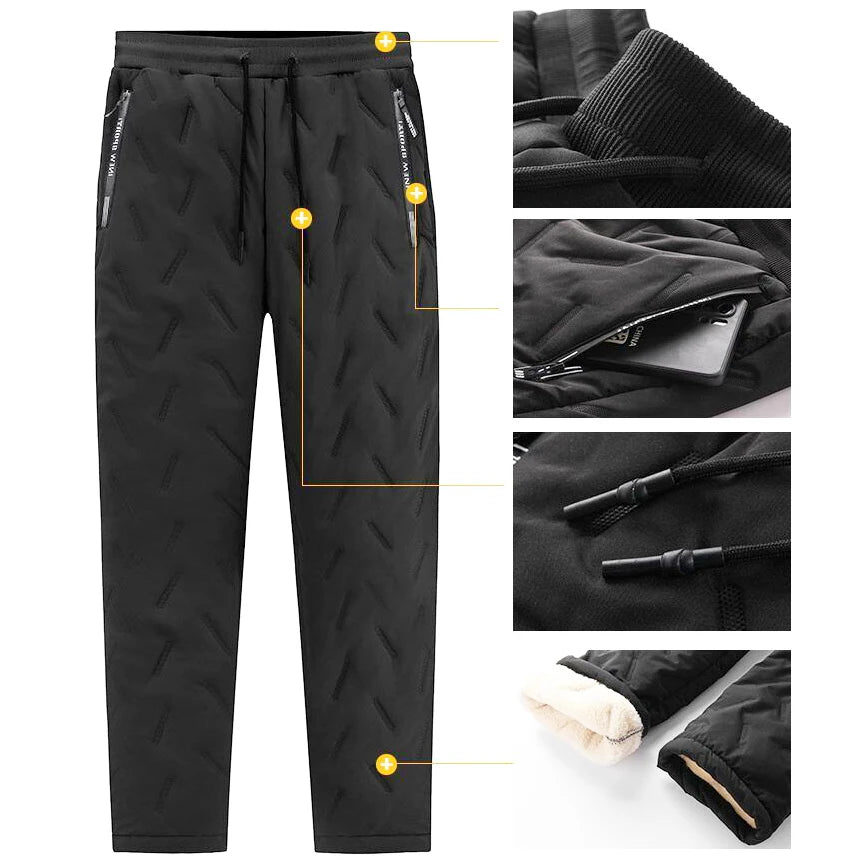 Winter Warm Lambswool Thicken Women Sweatpants | Fleece-Lined Joggers | Windproof Thermal Pants for Ladies