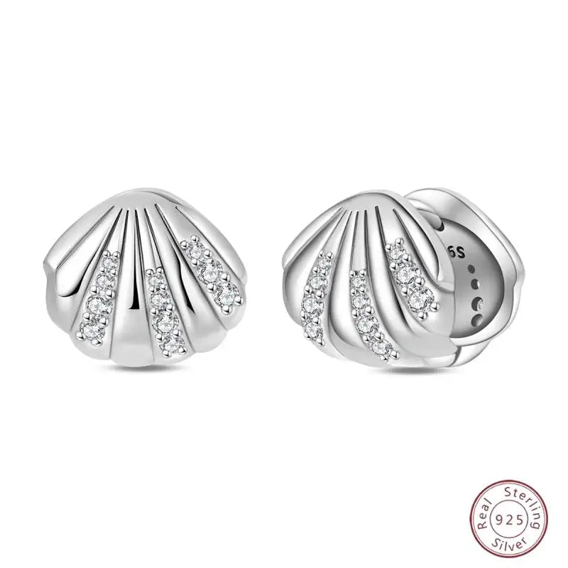New Original 925 Sterling Silver Sweetheart Bow & Crab Ocean Earrings | Donut Zircon Round Design Women’s Fine Jewelry