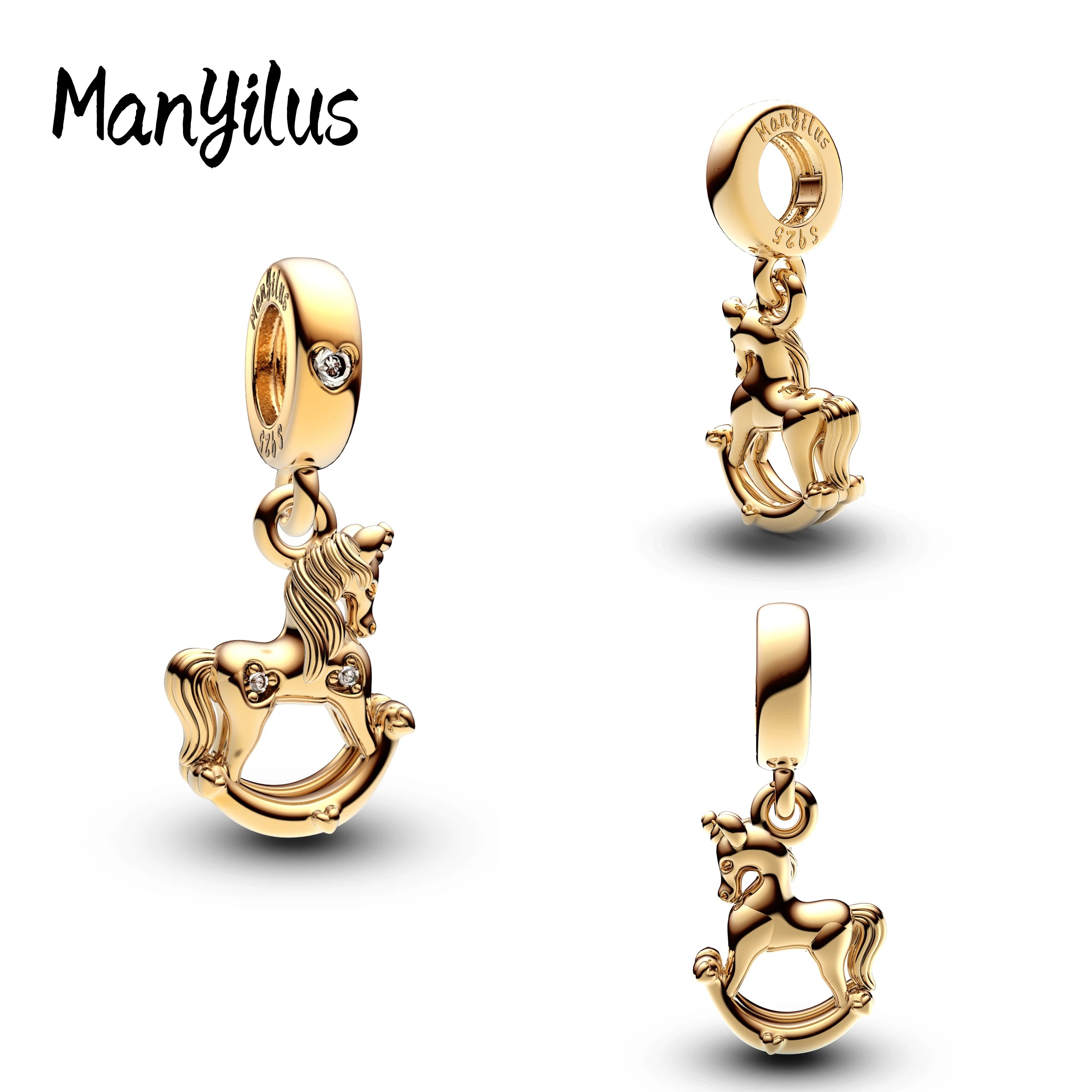 Manyilus 925 Sterling Silver Charms for Bracelets & Necklaces | Plata 925 Original Women’s Jewelry | Perfect Mother’s Day Gift