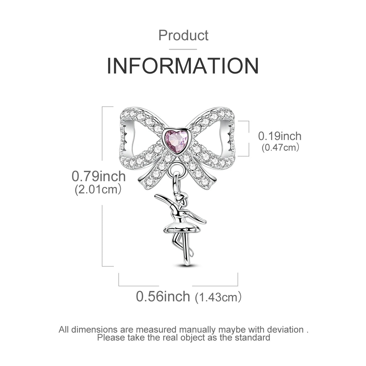 925 Sterling Silver Bow Family Girl Charm Bead | Fit Original Bracelet Pendant DIY Women Jewelry Gift