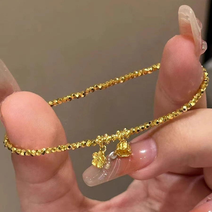 925 Sterling Silver Crushed Silver Bracelet – Irregular Jewelry for Women & Girls